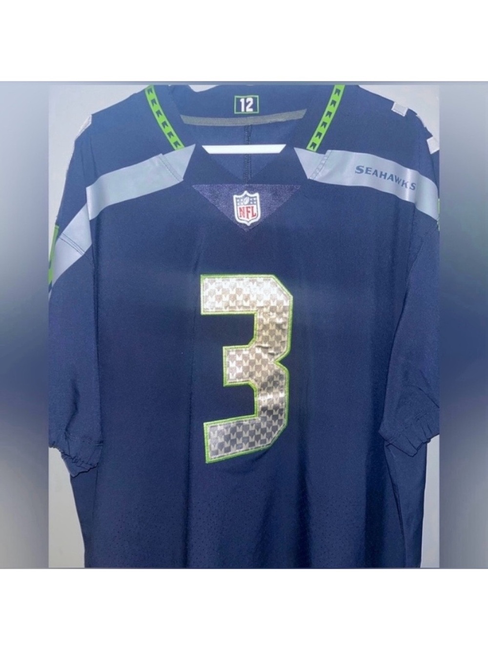 Seattle Seahawks #3 Russell Wilson Nike NFL On Field Authentic Football Jersey